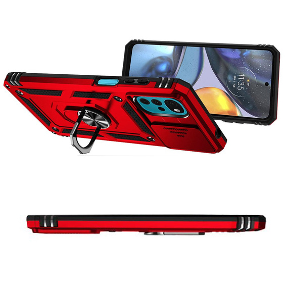 Telefontok a Motorola Moto G22, CamShield Slide, piros