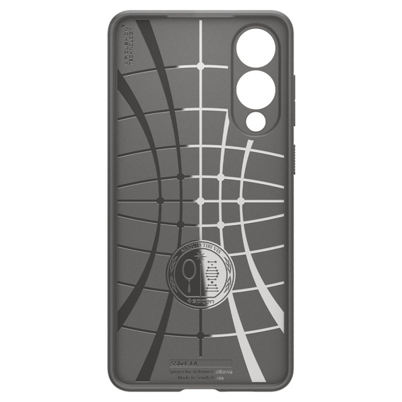 A Spigen tok Samsung Galaxy S25, Liquid Air, fekete + 9H edzett üveghez