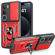 Telefontok a Vivo Y19s, CamShield Slide, piros
