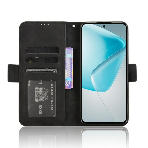Pattintható tok a Infinix Hot 50 Pro+ 4G, Card Slot, fekete
