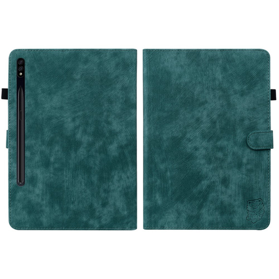 Telefontok a Samsung Galaxy Tab S9, Wallet Pen Slot, zöld