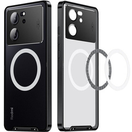 Kameravédő tok Xiaomi 13T / 13T Pro, CamShield MagSafe, átlátszó / fekete