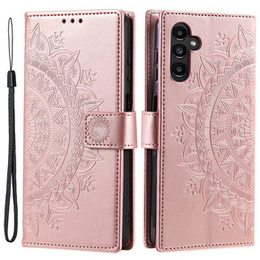 Pattintható tok a Samsung Galaxy A55 5G, Mandala Flower, zöld