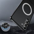 Kameravédő tok Samsung Galaxy S23 Plus, CamShield MagSafe, átlátszó / fekete