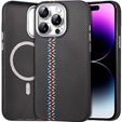 Tok iPhone 14 Pro, Carbon Fiber MagSafe, fekete