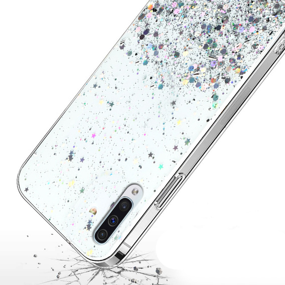 Telefontok a Samsung Galaxy A50/A50S/A30S, Glittery, átlátszó