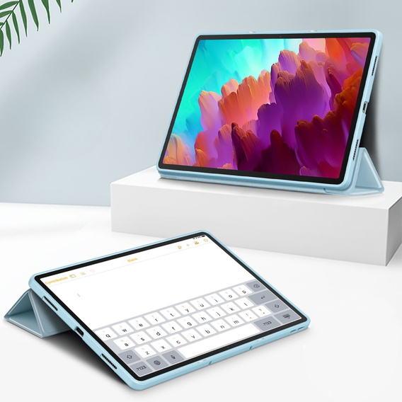 Tok Lenovo Tab P12, Smartcase tolltartóval, kék