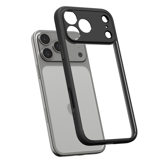 Spigen Ultra hibrid tok iPhone 17 Pro készülékhez, matt fekete