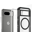 Tok kerettel Google Pixel 8 készülékhez, MagSafe-hoz, átlátszó / fekete
