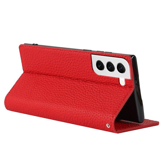 Bőr tok a Samsung Galaxy S22, ERBORD Grain Leather, piros