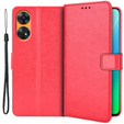 Pattintható tok a Oppo Reno8 T, Wallet, piros