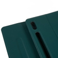 Tok + billentyűzet Galaxy Tab S7+ Plus / S8+ Plus /S7 FE T730 T733, Pen Slot, zöld