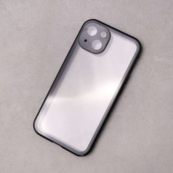 Tok iPhone 13, Magnetic Dual Glass, fekete