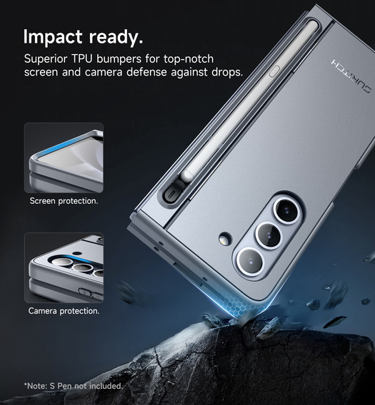 Suritch teljes testű tok állvánnyal és tolltartóval Samsung Galaxy Z Fold5 készülékhez