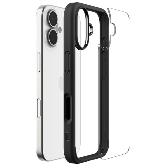 Spigen Ultra hibrid tok iPhone 17 készülékhez, matt fekete