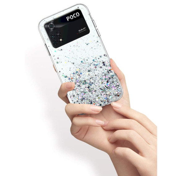 Telefontok a Xiaomi Poco M4 Pro 4G, Glittery, ezüst