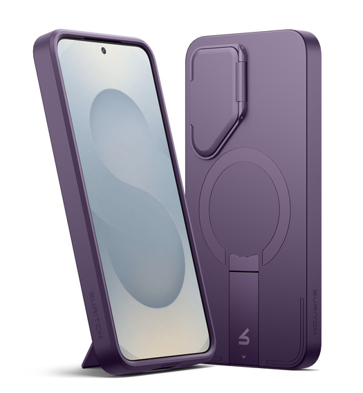 Tok Samsung Galaxy S25 készülékhez, Suritch Shockproof, MagSafe, lila