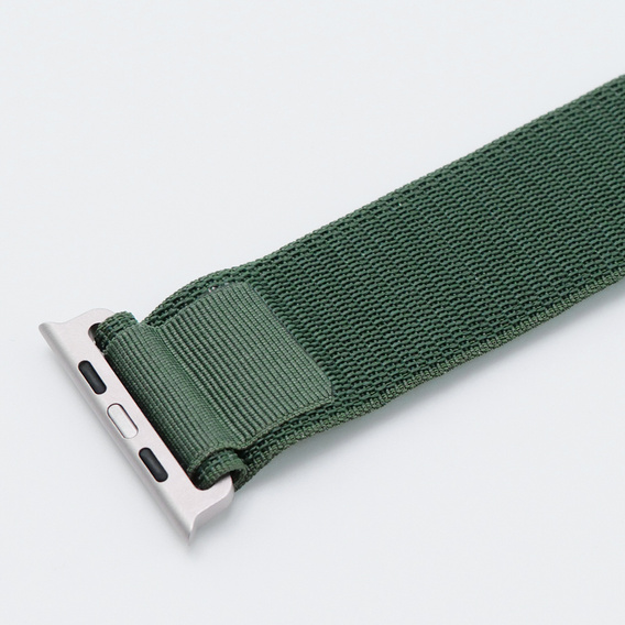 Nylon szíj Apple Watch 1/2/3/4/4/5/6/7/8/SE/ULTRA 42/44/45/45/49mm, zöld