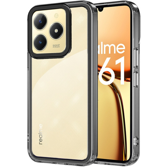 Telefontok a Realme C61, Fusion Hybrid, átlátszó / fekete