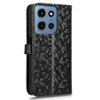 Flap tok Motorola Moto G86 Power 5G, Wallet Rhombus, fekete