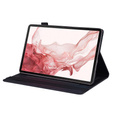 Tok Samsung Galaxy Tab S10 FE+ Plus, Classic, tolltartóval, fekete