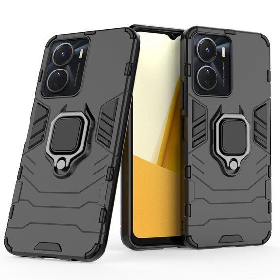 Telefontok a Vivo Y16 4G, Kickstand Ring, fekete