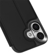 Dux Ducis tok iPhone 17-hez, Skin Pro, patenttal, kártyafoglalattal, fekete