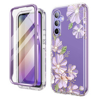 Telefontok a Samsung Galaxy A54 5G, Suritch Full Body Flowers, lila