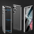 Tok Samsung Galaxy S22 Ultra, Magnetic Dual Glass, ezüst