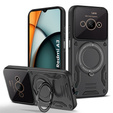 Páncélozott tok a Xiaomi Redmi A3 készülékhez, Magnetic Ring, fekete