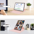 Billentyűzet tok Samsung Galaxy Tab S10 Lite / S10 FE / S9 FE, Rotary 360° Leather, rózsaszín