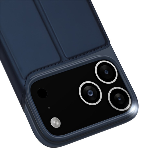 Dux Ducis tok iPhone 17 Pro Max, Skin Pro, pánttal, kártyafoglalattal, tengerészkék színben