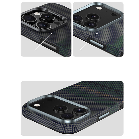 BENKS Kevlar Magnetic Armor Pro Aurora 600D C070 tok MagSafe-hez iPhone 17 Pro Max készülékekhez