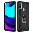 Páncélozott telefontok a Motorola Moto E20/E30/E40, Nox Case Ring, fekete