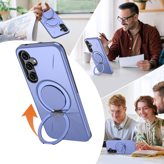 MagSafe tok állvánnyal Samsung Galaxy A57 5G készülékhez, lila