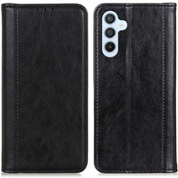 Telefontok a Samsung Galaxy S24+ Plus, Wallet Litchi Leather, fekete