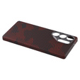 Tok Samsung Galaxy S25 Ultra hoz, Aramid Fiber MagSafe, fekete / piros