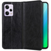 Telefontok a Xiaomi Redmi Note 12 Pro+ 5G, Wallet Litchi Leather, fekete