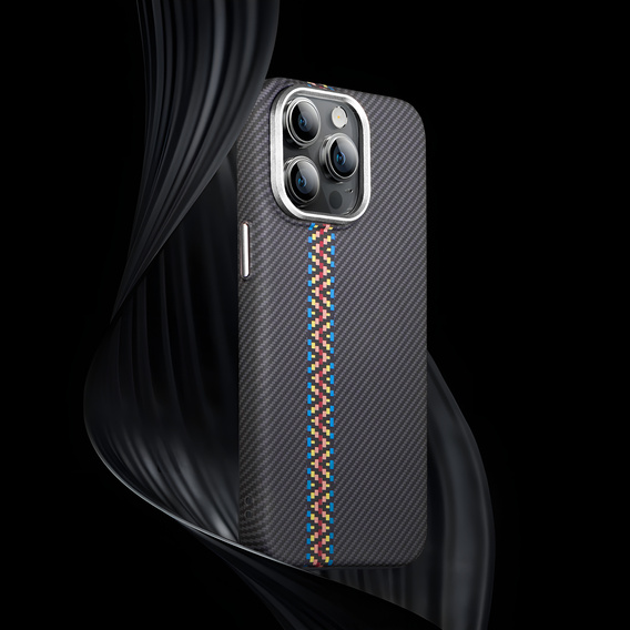 Tok iPhone 14 Pro, Carbon Fiber MagSafe, fekete
