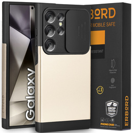 Telefontok a Samsung Galaxy S24 Ultra, ERBORD MagProtect Slide Camera, arany