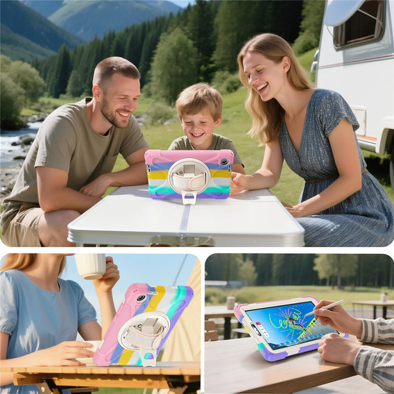 Páncélozott tok állvánnyal és vállpánttal a Lenovo Tab One készülékhez