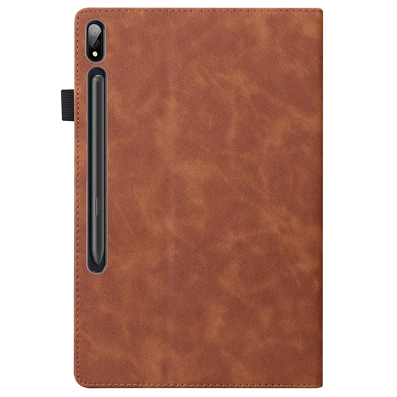 Tok Samsung Galaxy Tab S10 FE+ Plus, Classic, tolltartóval, fekete