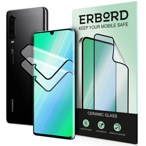 2x kerámia ERBORD hibrid üveg a Huawei P30 Pro