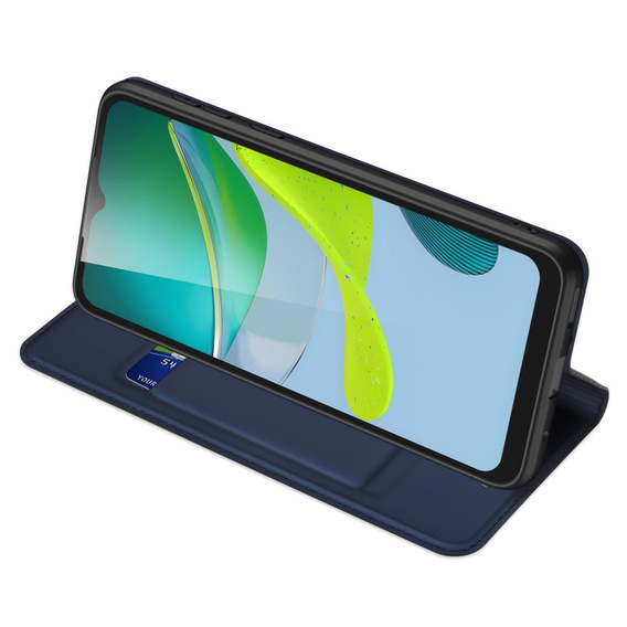 Dux Ducis Telefontok a Motorola Moto E13, Skinpro, sötétkék