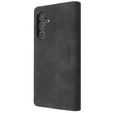 Telefontok a Samsung Galaxy A54, ERBORD Vintage, pénztárca patenttal, fekete