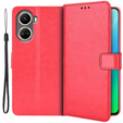 Pattintható tok a Huawei Nova 10 SE, Crazy Horse Wallet, piros