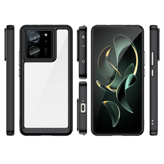 Telefontok a Xiaomi 13T / 13T Pro, Fusion Hybrid, átlátszó / fekete