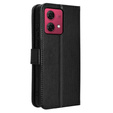 Flip tok Motorola Moto G84 5G-hez, Smart Magnet, fekete