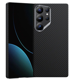 BENKS Kevlar tok Samsung Galaxy S25 Ultra, MagSafe, Carbon Fiber, fekete