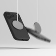 Ringke tok iPhone 17 Pro Max készülékhez, szilikon mágneses MagSafe, fekete